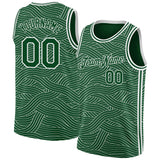 Custom Green White Authentic City Edition Basketball Jersey