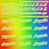 Custom Rainbow For Pride Month Love Is Love LGBT 3D Authentic Baseball Jersey