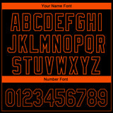 Custom Black Orange 3D Baltimore City Edition Fade Fashion Authentic Baseball Jersey