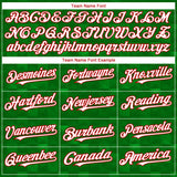 Custom Kelly Green White-Red 3D Mexico Authentic Baseball Jersey
