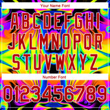 Custom Black Red-White 3D Pattern Design Abstract Iridescent Psychedelic Swirl Fluid Art Authentic Basketball Jersey