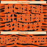 Custom Orange Cream 3D Pattern Design Tiger Print Authentic Basketball Jersey