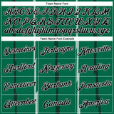 Custom Kelly Green Black-White Lines Authentic City Edition Basketball Jersey