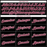 Custom Black Maroon-White Side Stripes Authentic City Edition Basketball Jersey