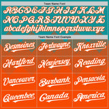 Custom Teal White-Orange 3D Pattern Design Gradient Square Shapes Authentic Baseball Jersey