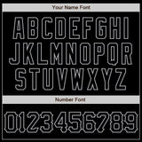 Custom Black Gray 3D Pattern Design Abstract Splatter Grunge Art Authentic Baseball Jersey