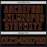 Custom Black Bay Orange 3D Pattern Design Abstract Splatter Grunge Art Authentic Baseball Jersey