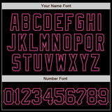 Custom Black Light Blue-Pink 3D Pattern Design Abstract Splatter Grunge Art Authentic Baseball Jersey