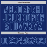 Custom Royal Light Blue 3D Pattern Design Abstract Splatter Grunge Art Authentic Baseball Jersey