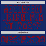 Custom Royal Red 3D Pattern Design Abstract Splatter Grunge Art Authentic Baseball Jersey
