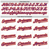 Custom White Purple-Orange 3D Pattern Design Abstract Sharp Shape Authentic Baseball Jersey