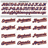 Custom White Royal-Orange 3D Pattern Design Abstract Splash Authentic Baseball Jersey