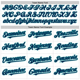 Custom White Navy-Teal 3D Pattern Design Abstract Splash Authentic Baseball Jersey