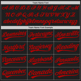 Custom Graffiti Pattern Red-Black 3D Scratch Authentic Baseball Jersey
