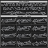 Custom Graffiti Pattern Black Purple-Gray 3D Scratch Authentic Baseball Jersey