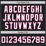 Custom Graffiti Pattern Black Kelly Green-Pink 3D Scratch Authentic Baseball Jersey