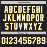 Custom Graffiti Pattern Black Crimson-Gold 3D Scratch Authentic Baseball Jersey