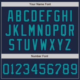 Custom Graffiti Pattern Teal-Navy 3D Scratch Authentic Baseball Jersey