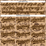 Custom Brown Old Gold 3D Pattern Design International Coffee Day Authentic Baseball Jersey