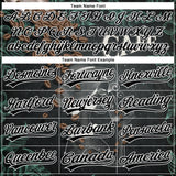 Custom Black White 3D Pattern Design International Coffee Day Authentic Baseball Jersey