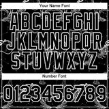 Custom Black White 3D Pattern Design Zodiac Authentic Baseball Jersey