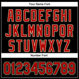 Custom Black Red-Cream 3D Pattern Design Curve Solid Authentic Baseball Jersey