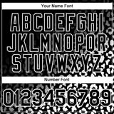 Custom Black White 3D Pattern Design Leopard Print Fade Fashion Authentic Baseball Jersey