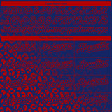 Custom Royal Red 3D Pattern Design Leopard Print Fade Fashion Authentic Baseball Jersey