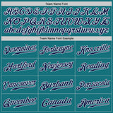 Custom Teal Navy-White Authentic Baseball Jersey