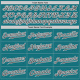Custom Teal Steel Gray-White Authentic Baseball Jersey