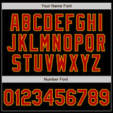 Custom Black Red-Gold 3 Colors Arm Shapes Authentic Baseball Jersey