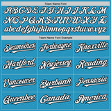 Custom Panther Blue White-Black 3 Colors Arm Shapes Authentic Baseball Jersey