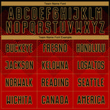 Custom Red Black-Old Gold Round Neck Sublimation Basketball Suit Jersey