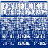 Custom Royal White Round Neck Sublimation Basketball Suit Jersey