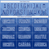 Custom Light Blue Royal-White Round Neck Sublimation Basketball Suit Jersey