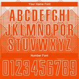 Custom White Orange Round Neck Sublimation Basketball Suit Jersey