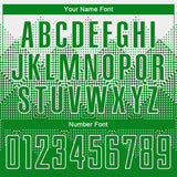 Custom White Grass Green Round Neck Sublimation Basketball Suit Jersey