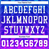 Custom Royal White Light Blue-Hot Pink Round Neck Sublimation Basketball Suit Jersey