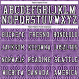 Custom Purple White-Black Round Neck Sublimation Basketball Suit Jersey