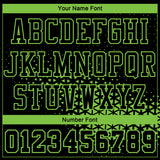 Custom Black Neon Green Round Neck Sublimation Basketball Suit Jersey