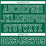 Custom Kelly Green White Round Neck Sublimation Basketball Suit Jersey