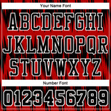 Custom Black Red-White Round Neck Sublimation Basketball Suit Jersey