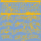 Custom Light Blue Gold Abstract Grunge Art Round Neck Sublimation Basketball Suit Jersey