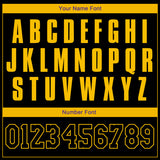 Custom Black Black Gold-Purple Authentic Throwback Basketball Jersey