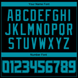 Custom Black Teal Authentic Throwback Basketball Jersey