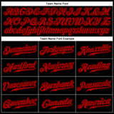 Custom Black Red Authentic Baseball Jersey