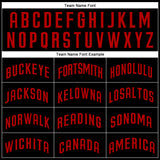Custom Black Red Authentic Baseball Jersey