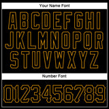 Custom Black Black-Gold Authentic Sleeveless Baseball Jersey