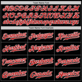 Custom Black Red Pinstripe Red-White Authentic Baseball Jersey