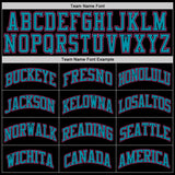 Custom Black Pink-Teal Authentic Throwback Basketball Jersey